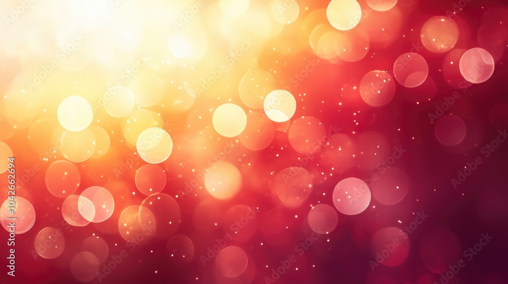 Poster vibrant abstract background with bokeh effect