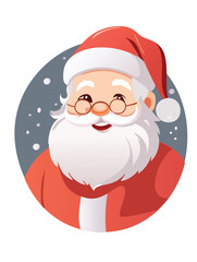 Santa claus, Christmas symbol.