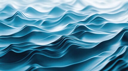 Serene Waves in Tranquil Ocean Blue Patterns