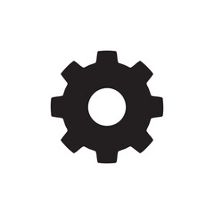 Black setting icon design