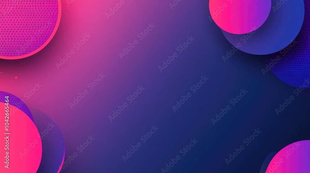 Poster colorful abstract background with circles and gradients