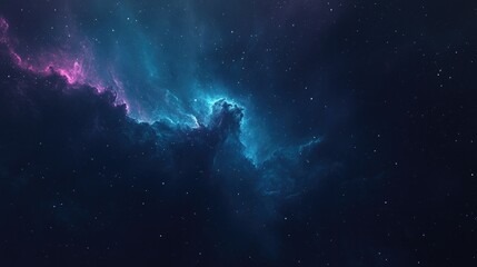Fototapeta premium Midnight Blue Background with Subtle Cosmic Elements