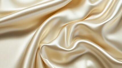 Fototapeta premium Smooth Golden Satin Fabric Texture Background