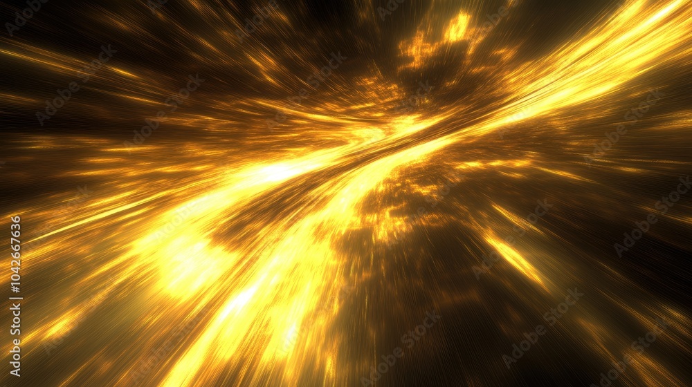 Poster dynamic golden abstract background design