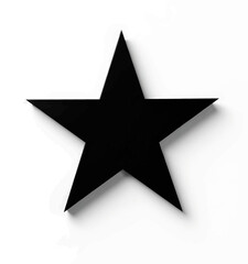 Obraz premium Black Star on White Background 