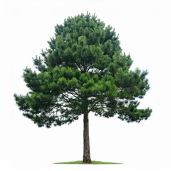 Obraz premium Isolated tree on white background, isolated tropical tree used for design, advertising and architecture