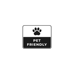 Best Pet Friendly Label or Icon Vector Isolated. Best Pet Friendly label vector for product packaging design element. Best Pet Friendly Icon Vector for packaging design element.