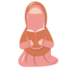 Muslimah hijab faceless