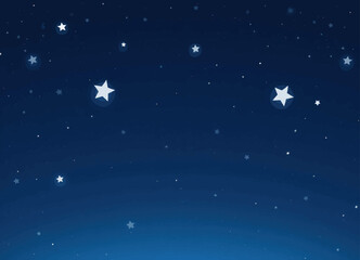 Naklejka premium Night Sky with Stars 