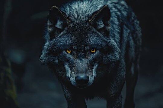 wolf in the woods