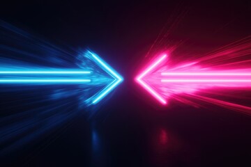 Arrows Pointing Opposite Directions