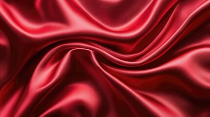 Obraz premium Elegant Scarlet Fabric Texture Background
