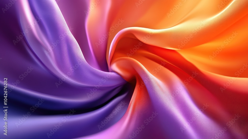Poster smooth gradient fabric with transitioning colors