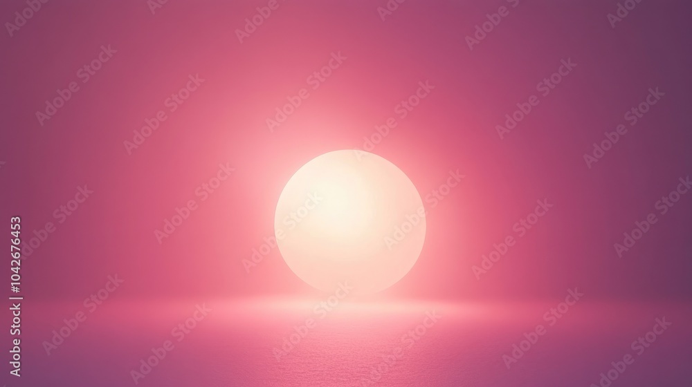 Poster smooth pink gradient background with soft glow