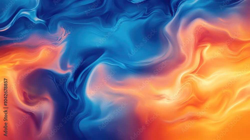 Poster striking gradient background with smooth transitions