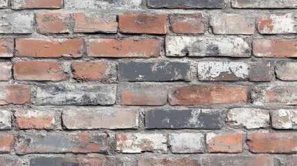 Obraz premium Textured Red Brick Wall Background