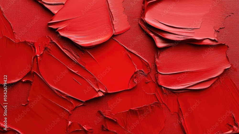 Poster textured red canvas background with artistic stroke