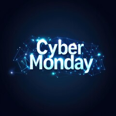 Fototapeta premium Cyber Monday sale announcement