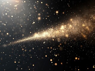 Naklejka premium Black and Gold Sparkly Background