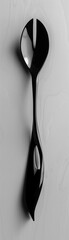 Fototapeta premium Modern Black Salad Server on White Background