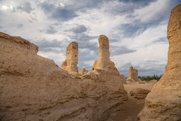 Silk Road Jiaohe Ruins Architecture Heritage in Turpan In Xinjiang