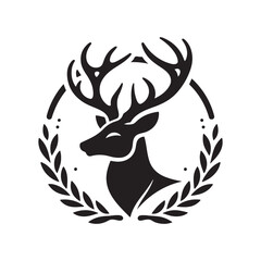 Deer Hunting Silhouette Vector Art – Perfect for Outdoor and Hunting Designs