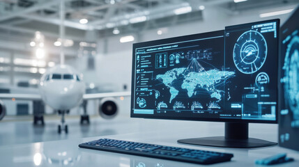 on line aviation avionic education holographic displays air control training