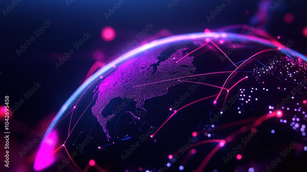 Poster global digital telecommunication exploring the dynamics of worldwide network connections in the mode