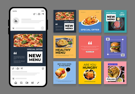 Food Social Media Post Template