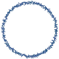 Hand-Drawn Foliage Wreath Illustration