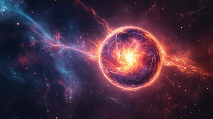 Obraz premium Nuclear fusion to generate unlimited energy 