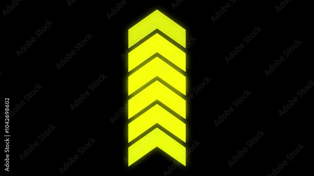 Aufkleber animated arrows for the overlay video layer. swipe up animation.