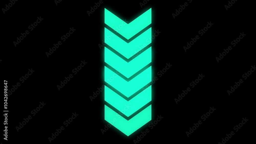 Aufkleber animated arrows for the overlay video layer. swipe up animation.