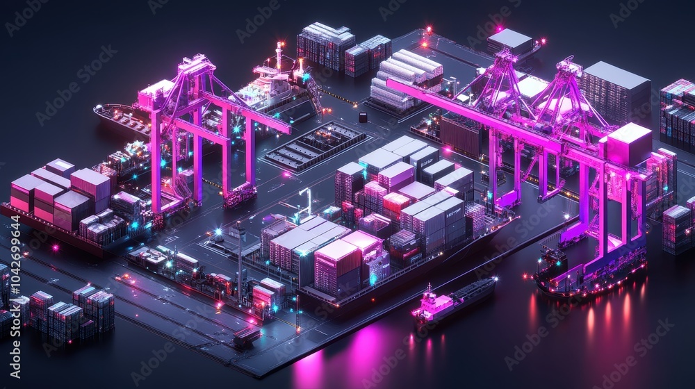 Poster ai-driven solutions for logistic storage exploring the future of generative technology in stock depo