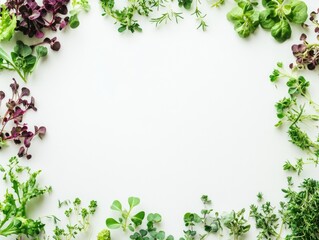 Fototapeta premium Fresh Herb Circle