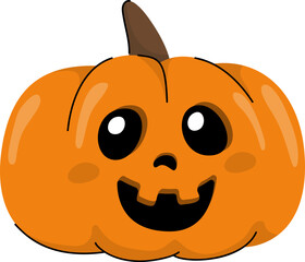Vector Illustration of Pumpkin Halloween