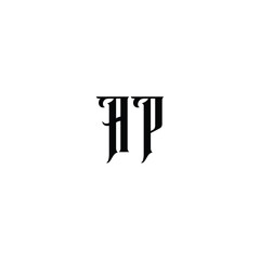AP monogram logo design letter text name symbol monochrome logotype alphabet character simple logo