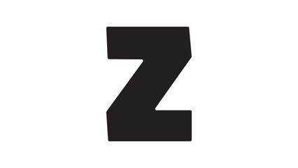Z alphabet letter icon