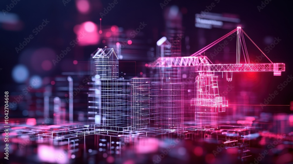 Aufkleber exploring multi-exposure techniques in industrial and building construction visualizations