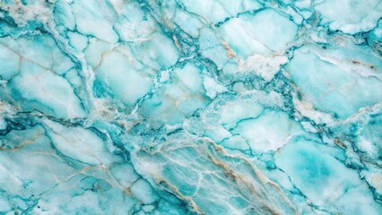 Obraz premium High angle view of marble background with teal and blue colors