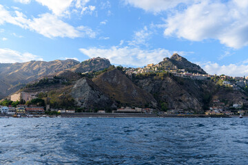 Boat trip around Isola Bella, Taormina, Sicily, Italy