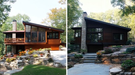 Before and After Shots of Modern Home Renovation