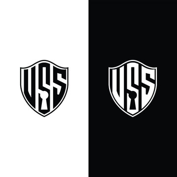 VSS Security Shield Monogram, Letter Logo Vector