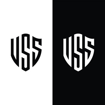 VSS Security Shield Monogram, Letter Logo Vector