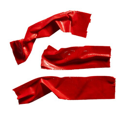 Set of Red cloth tapes