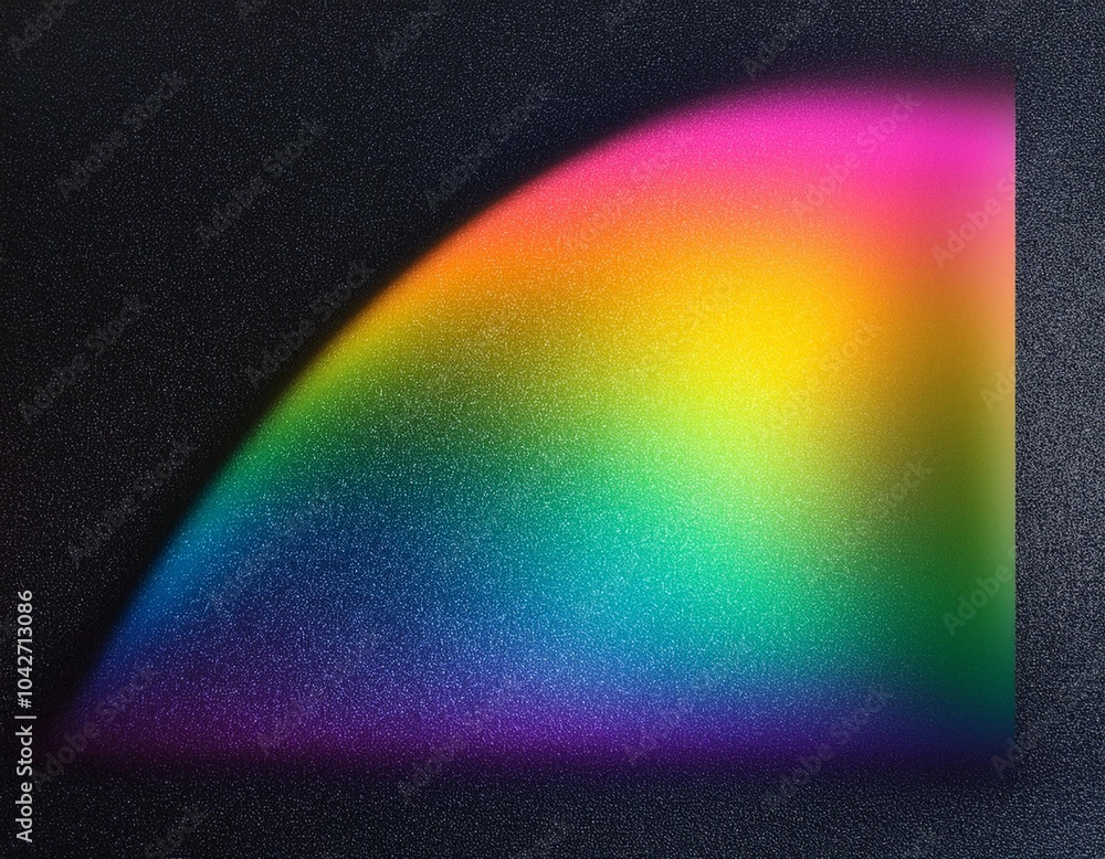 Aufkleber website-friendly rainbow gradient with a radiant glow and a subtle textured backdrop