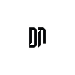 DN monogram logo design letter text name symbol monochrome logotype alphabet character simple logo