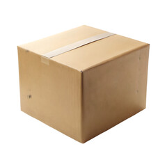 cardboard box isolated on transparent background