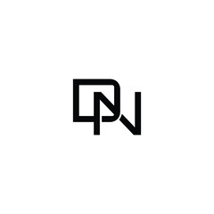 DN monogram logo design letter text name symbol monochrome logotype alphabet character simple logo