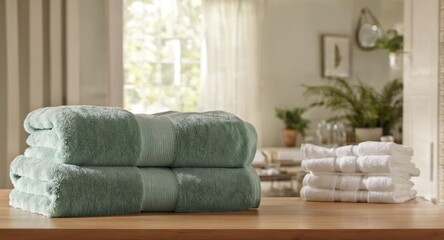 stack of towels